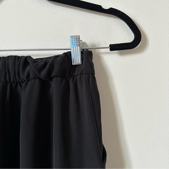 Lululemon Noir Black Wide Leg Tie Waist Pants Size 4 - Picture 9 of 10